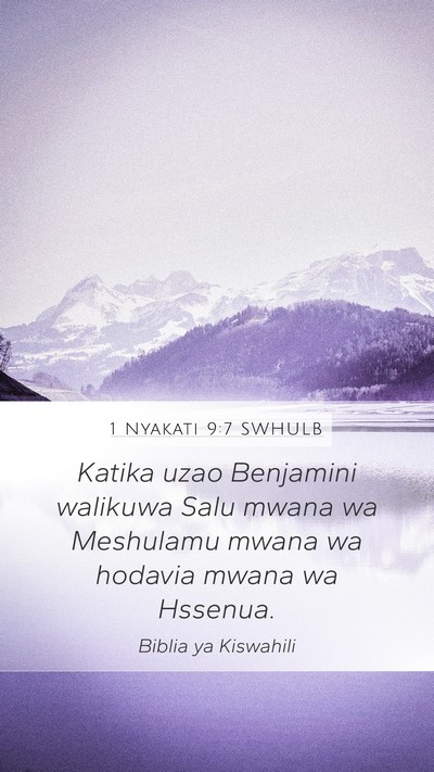 1 Nyakati 9:7 SWHULB Bible Verse Image