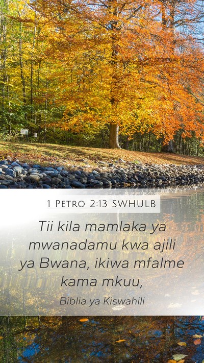 1 Petro 2:13 SWHULB Bible Verse Image