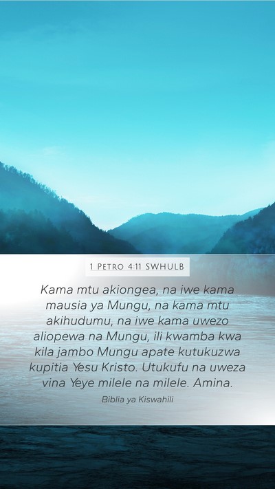 1 Petro 4:11 SWHULB Bible Verse Image