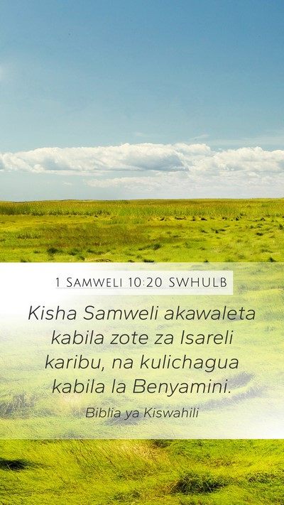 1 Samweli 10:20 SWHULB Bible Verse Image