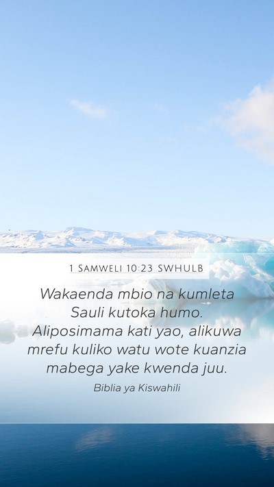 1 Samweli 10:23 SWHULB Bible Verse Image