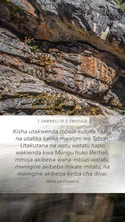1 Samweli 10:3 SWHULB Bible Verse Image