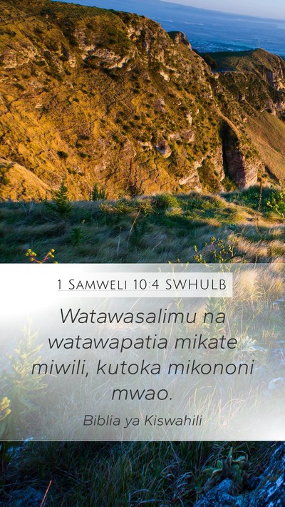 1 Samweli 10:4 SWHULB Bible Verse Image