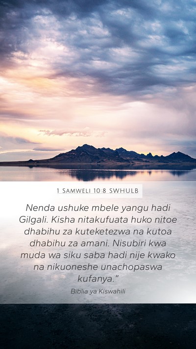 1 Samweli 10:8 SWHULB Bible Verse Image
