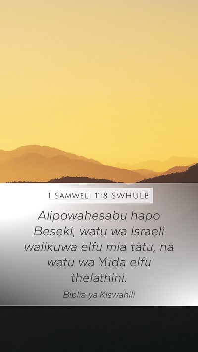 1 Samweli 11:8 SWHULB Bible Verse Image