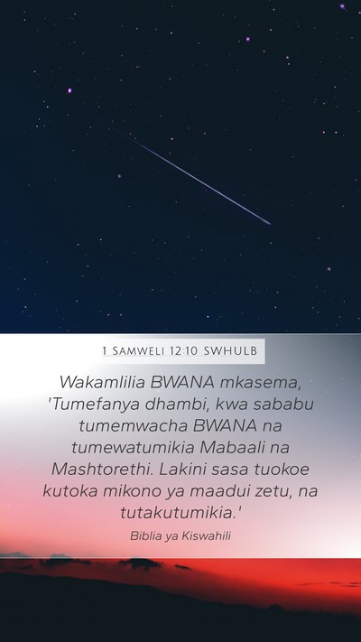 1 Samweli 12:10 SWHULB Bible Verse Image
