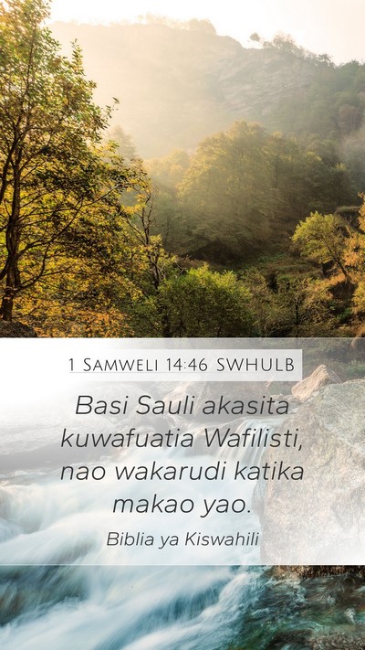 1 Samweli 14:46 SWHULB Bible Verse Image