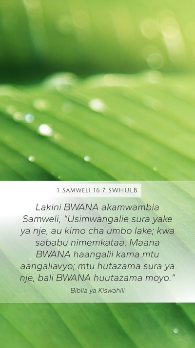 1 Samweli 16:7 SWHULB Bible Verse Image