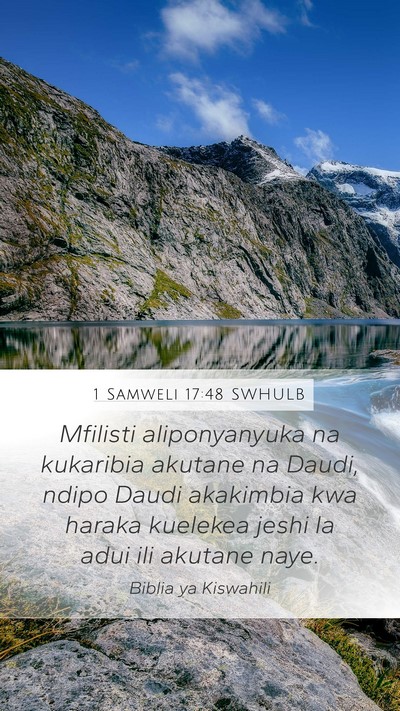 1 Samweli 17:48 SWHULB Bible Verse Image