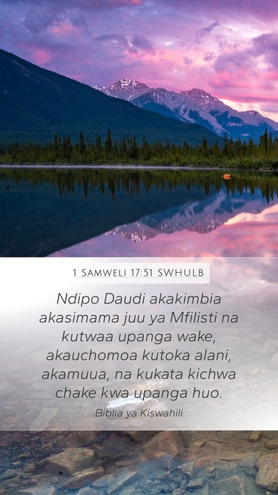 1 Samweli 17:51 SWHULB Bible Verse Image