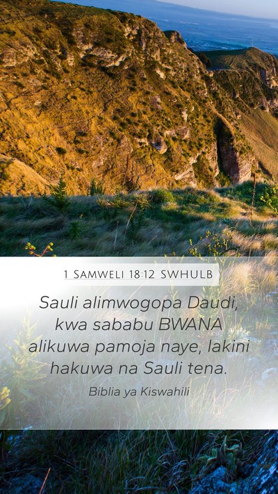 1 Samweli 18:12 SWHULB Bible Verse Image