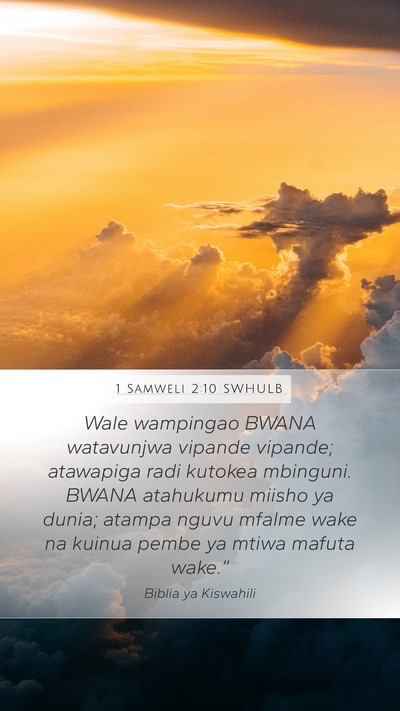 1 Samweli 2:10 SWHULB Bible Verse Image