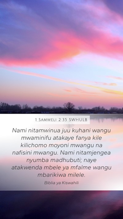 1 Samweli 2:35 SWHULB Bible Verse Image