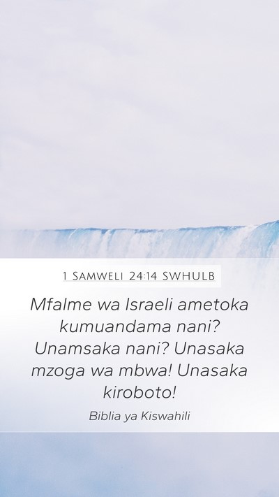 1 Samweli 24:14 SWHULB Bible Verse Image