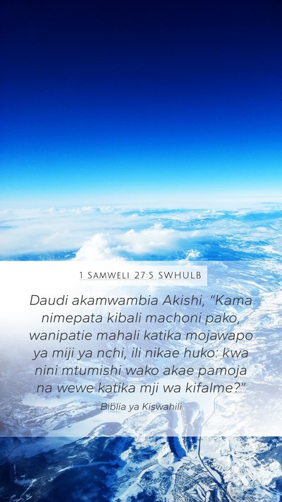 1 Samweli 27:5 SWHULB Bible Verse Image