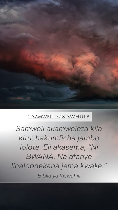 1 Samweli 3:18 SWHULB Bible Verse Image