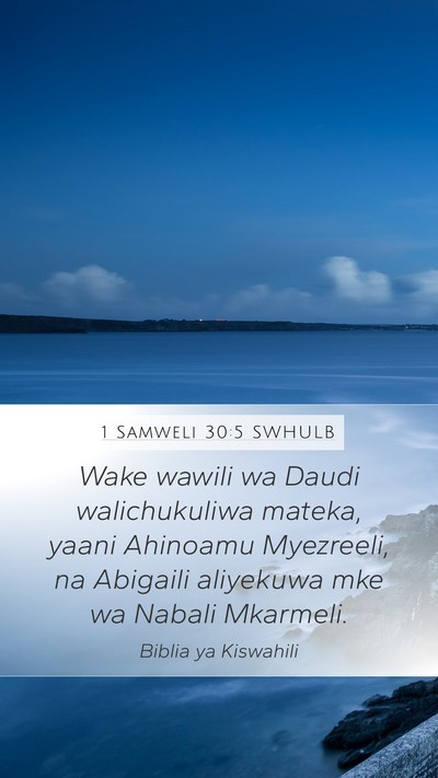 1 Samweli 30:5 SWHULB Bible Verse Image
