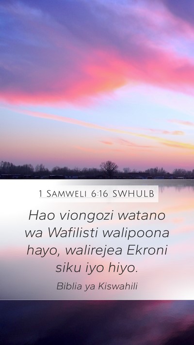 1 Samweli 6:16 SWHULB Bible Verse Image