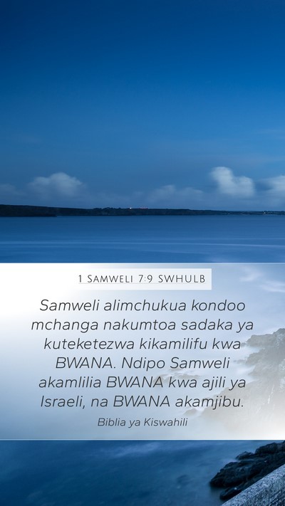1 Samweli 7:9 SWHULB Bible Verse Image