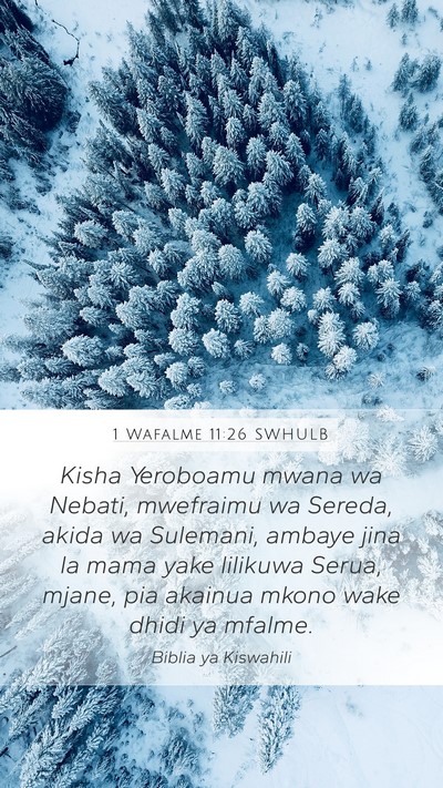 1 Wafalme 11:26 SWHULB Bible Verse Image