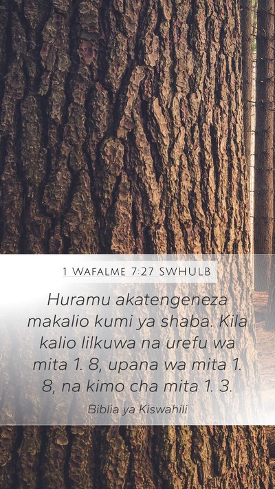 1 Wafalme 7:27 SWHULB Bible Verse Image
