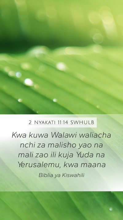 2 Nyakati 11:14 SWHULB Bible Verse Image