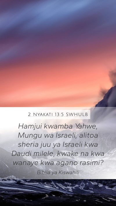 2 Nyakati 13:5 SWHULB Bible Verse Image