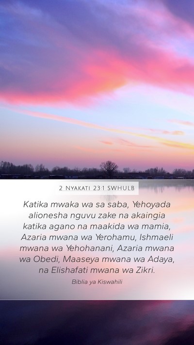 2 Nyakati 23:1 SWHULB Bible Verse Image