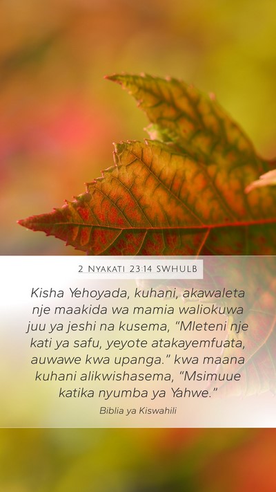2 Nyakati 23:14 SWHULB Bible Verse Image