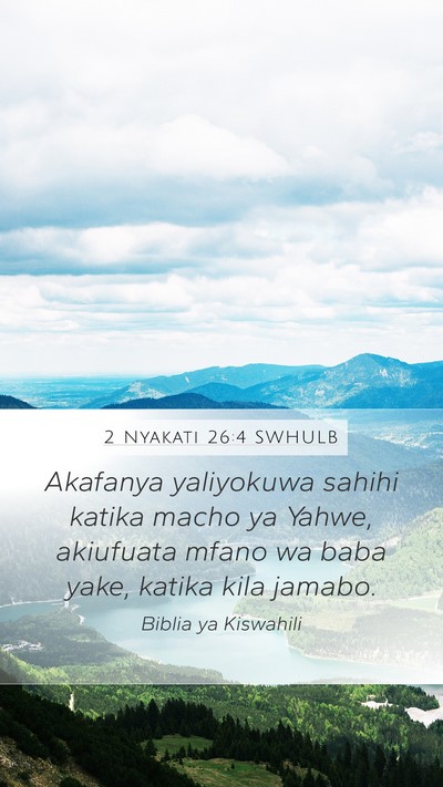 2 Nyakati 26:4 SWHULB Bible Verse Image