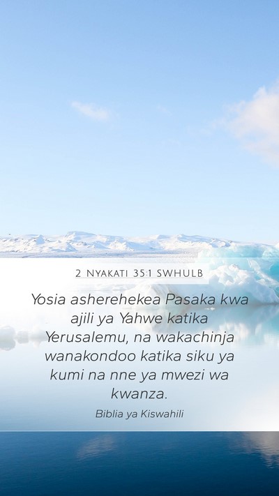 2 Nyakati 35:1 SWHULB Bible Verse Image
