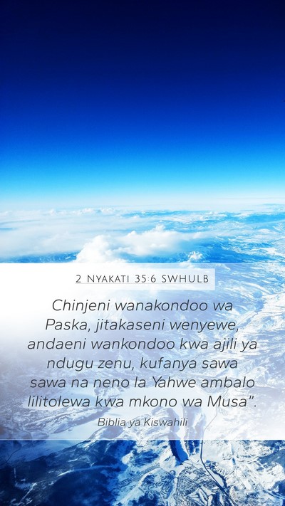 2 Nyakati 35:6 SWHULB Bible Verse Image