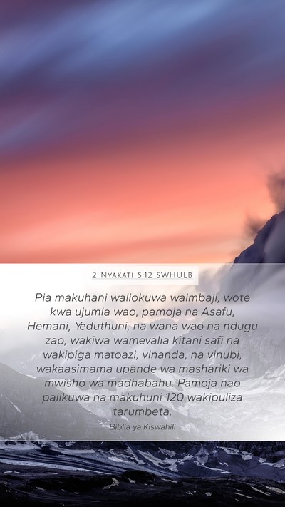 2 Nyakati 5:12 SWHULB Bible Verse Image