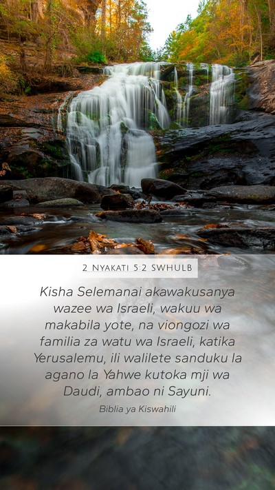 2 Nyakati 5:2 SWHULB Bible Verse Image