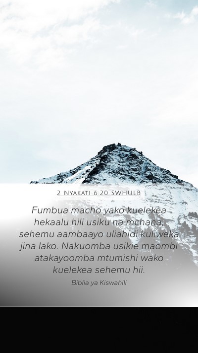2 Nyakati 6:20 SWHULB Bible Verse Image