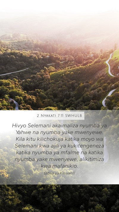 2 Nyakati 7:11 SWHULB Bible Verse Image