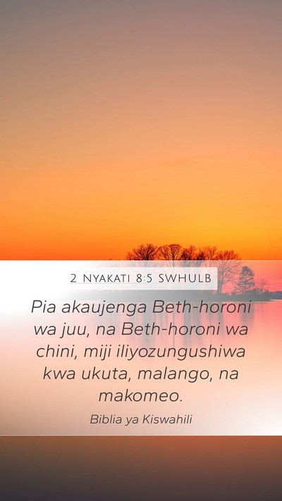 2 Nyakati 8:5 SWHULB Bible Verse Image