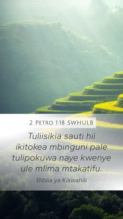 2 Petro 1:18 SWHULB Bible Verse Image