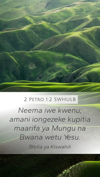 2 Petro 1:2 SWHULB Bible Verse Image