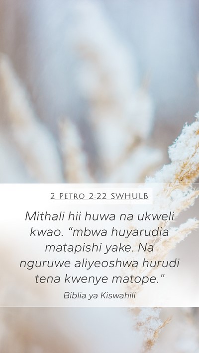 2 Petro 2:22 SWHULB Bible Verse Image