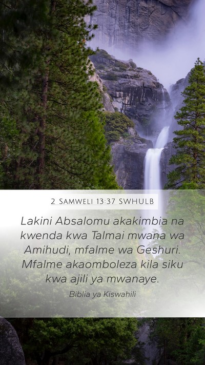 2 Samweli 13:37 SWHULB Bible Verse Image