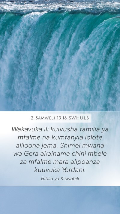 2 Samweli 19:18 SWHULB Bible Verse Image