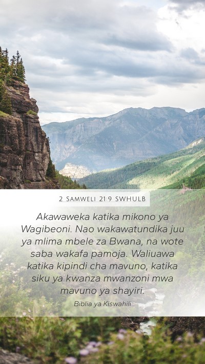 2 Samweli 21:9 SWHULB Bible Verse Image