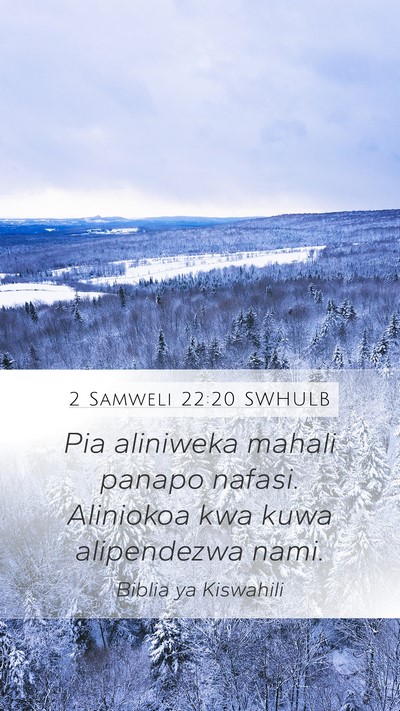 2 Samweli 22:20 SWHULB Bible Verse Image