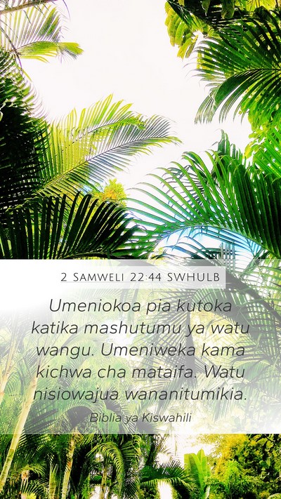 2 Samweli 22:44 SWHULB Bible Verse Image