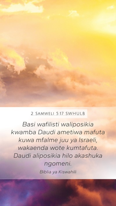 2 Samweli 5:17 SWHULB Bible Verse Image