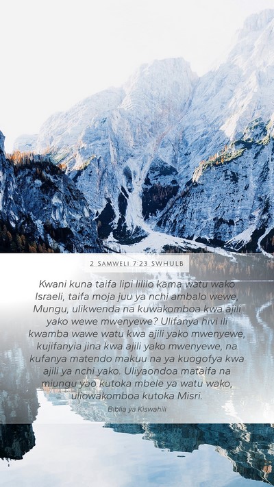 2 Samweli 7:23 SWHULB Bible Verse Image