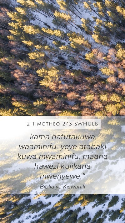 2 Timotheo 2:13 SWHULB Bible Verse Image