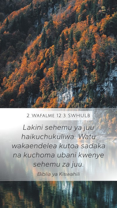 2 Wafalme 12:3 SWHULB Bible Verse Image