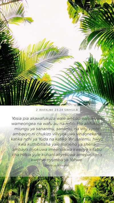 2 Wafalme 23:24 SWHULB Bible Verse Image